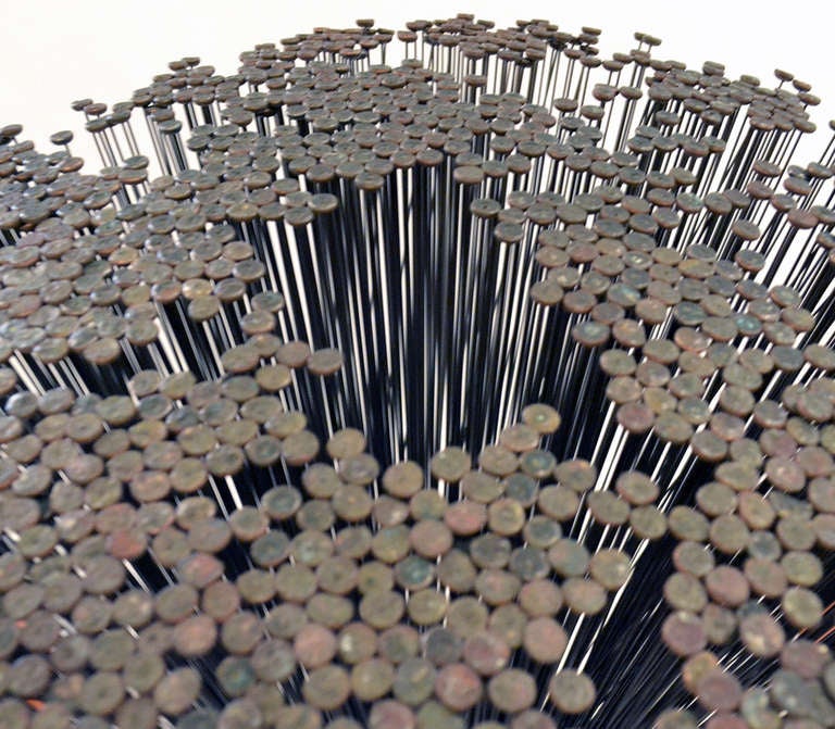 Harry Bertoia Spray Sculpture with Rare Flat Rounded Ends, USA 1960s In Good Condition In New York, NY