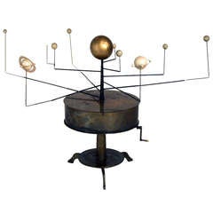 Antique 19th Century Astronomical Brass Orrery