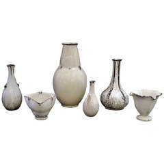 Collection of Vases by Svend Hammershoj for Kahler Keramik