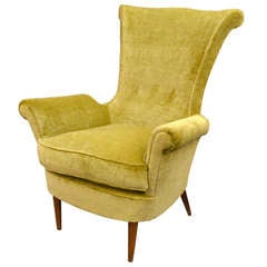 Neoclassical Styled Italian Lounge Chair