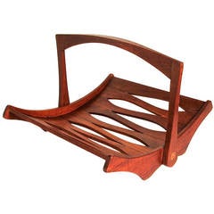 Jens Quistgaard Teak Magazine Rack, 1960s