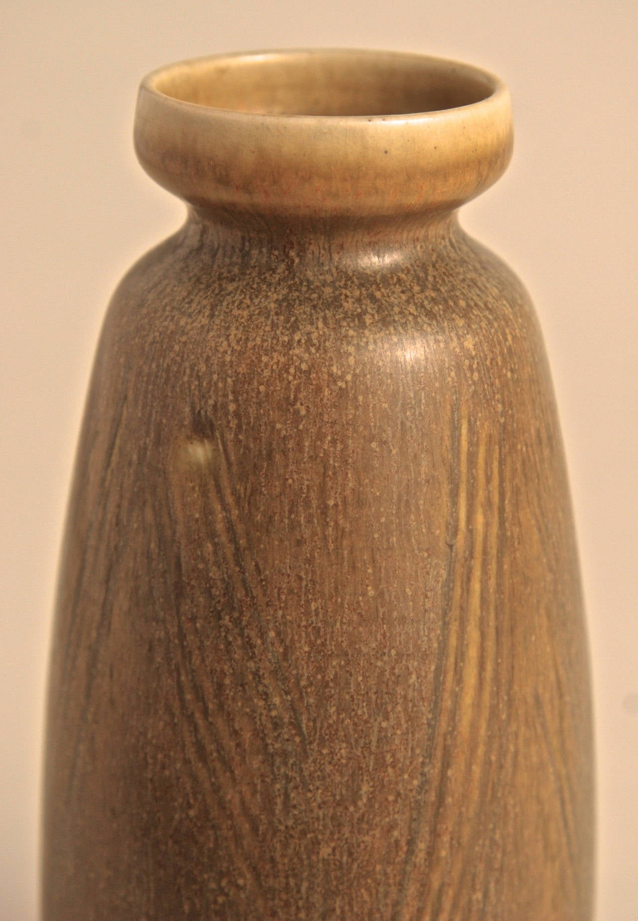 Scandinavian Modern Stoneware Vase by Eva Staehr Nielsen for Saxbo, Denmark, 1950s For Sale