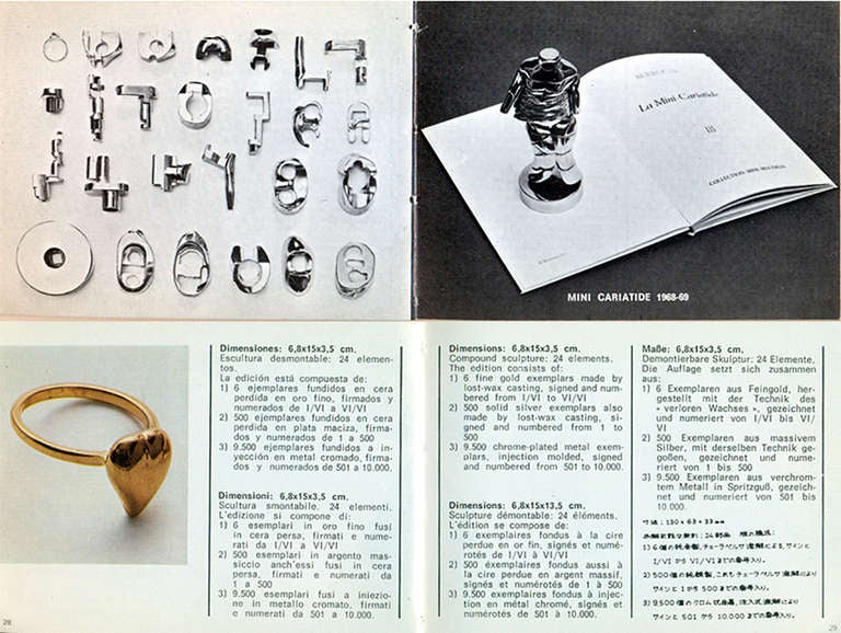 Milieu du XXe siècle Sculpture en puzzle ' Mini Cariatide ' de Miguel Berrocal, Italie, 1968 en vente