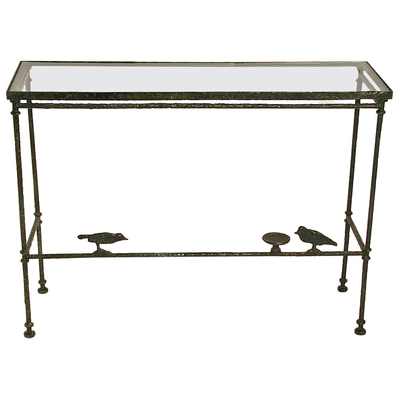 Patinated Bronze Console Table by Christopher Chodoff