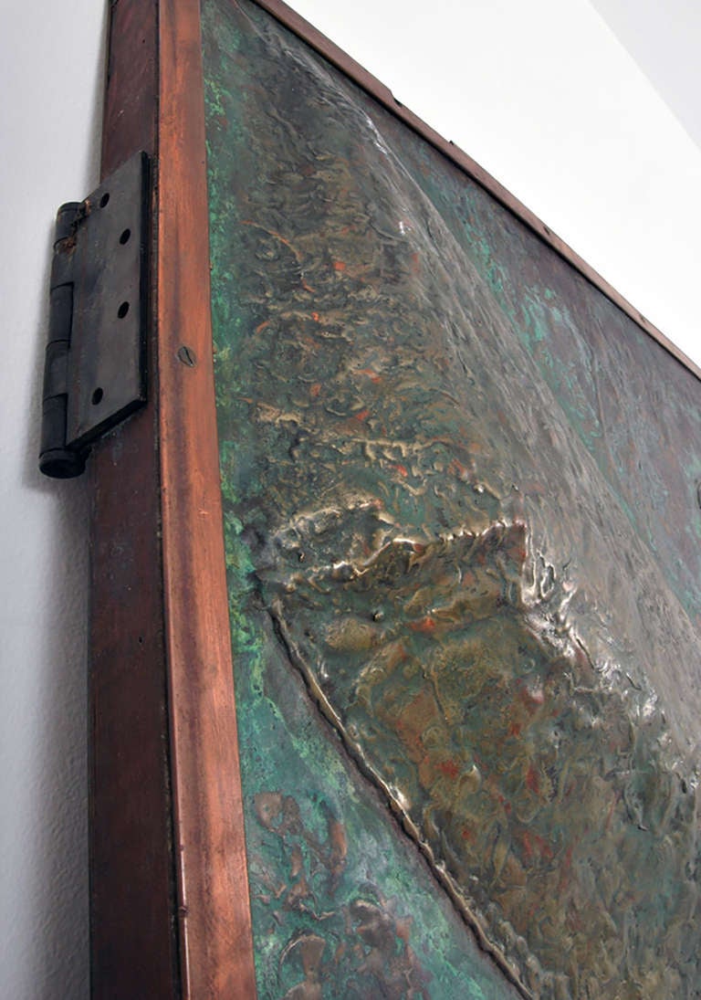 Portes allégoriques en bronze de Roy Butler:: années 1970 1