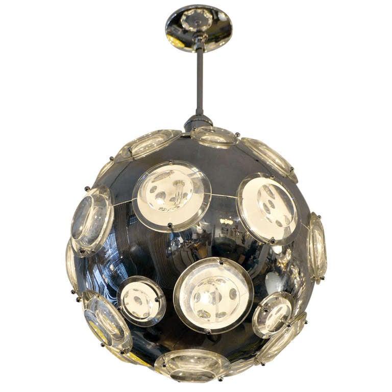 Futuristic Chandelier by Oscar Tolasco at 1stDibs - Futuristic Chandelier Pendant