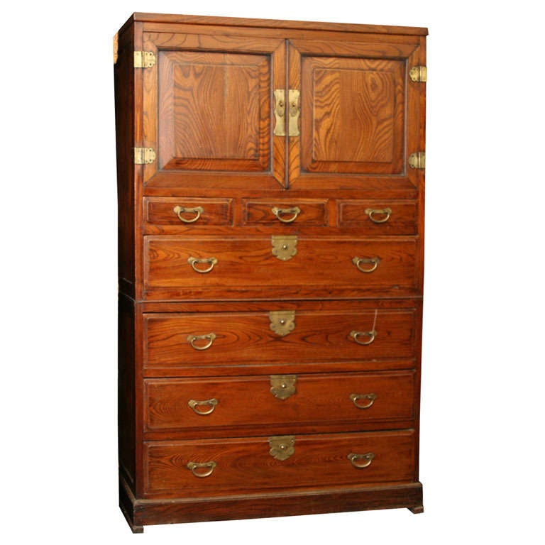 Elmwood Two-Tier Tansu
