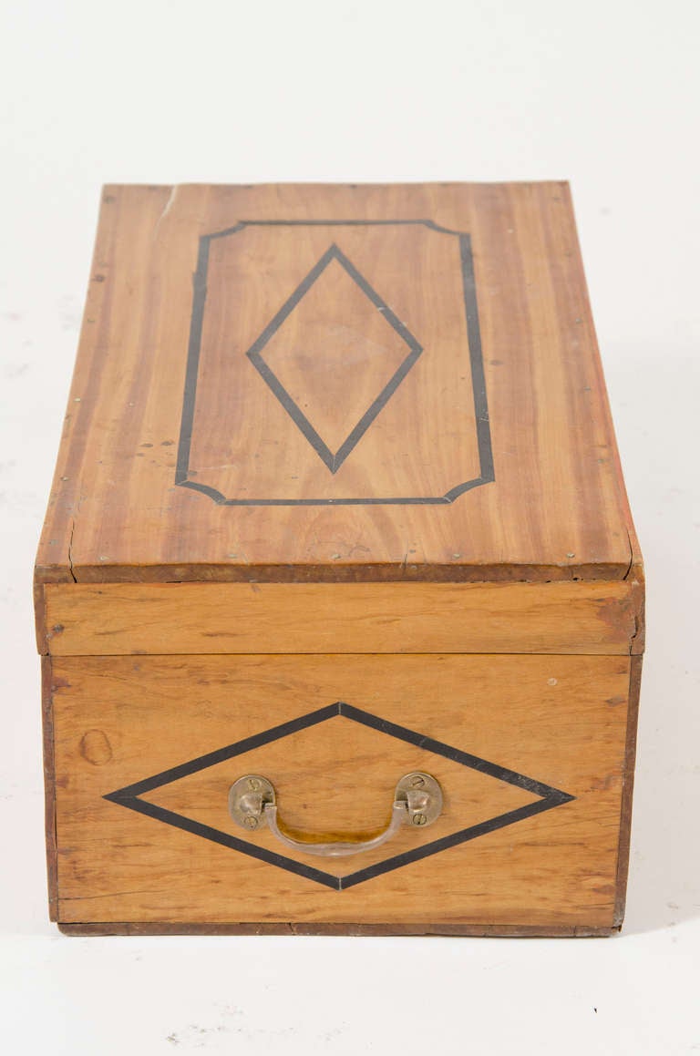 Satinwood Cash Box w/ Ebony Inlay