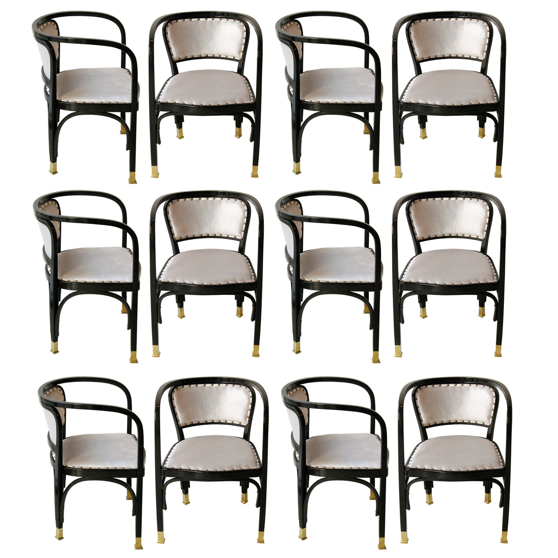 12 armchairs by Gustav Siegel