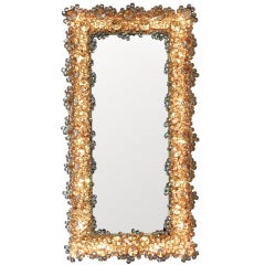 Vintage Spectacular illuminated jewel like mirror by Lobmeyr