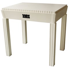 Josef Hoffmann Attributed Vienna Secession White Lacquered Desk, circa 1910