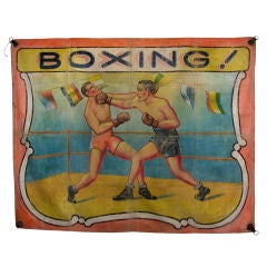 Decorative Boxing Side Show Banner