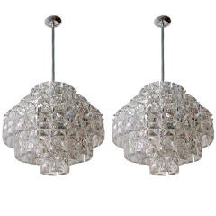8 chandeliers from a Hotel in Switzerland