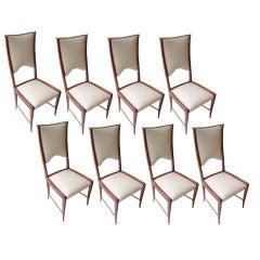 Set of 8 Italian dining chairs