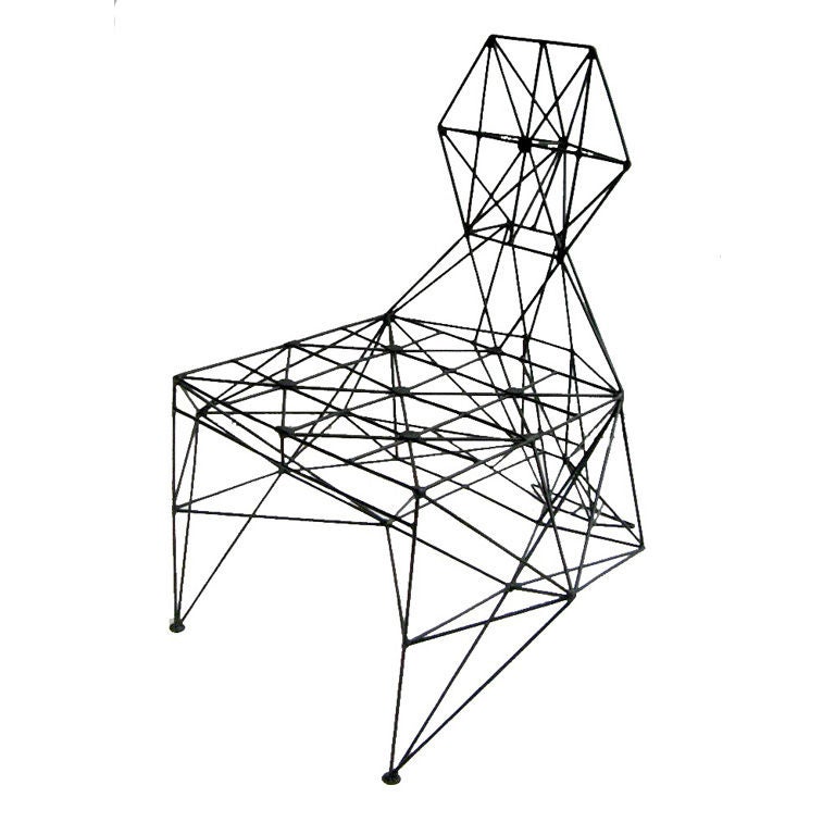 Sculptural "Armadillo" Chair by Baltasar Portillo