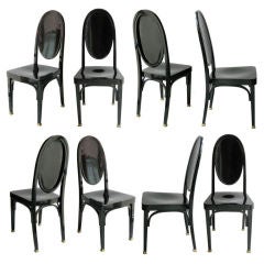 Set of 8 Vienna Secession dining chairs