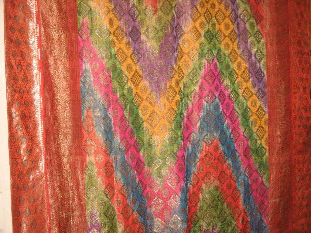 Indian Patchwork of Saris in Silk, circa 1930