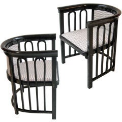 Pair of Josef Hoffmann armchairs