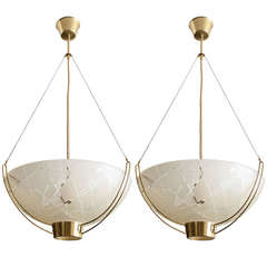 Pair of Scandinavian Pendants by Bo Notini