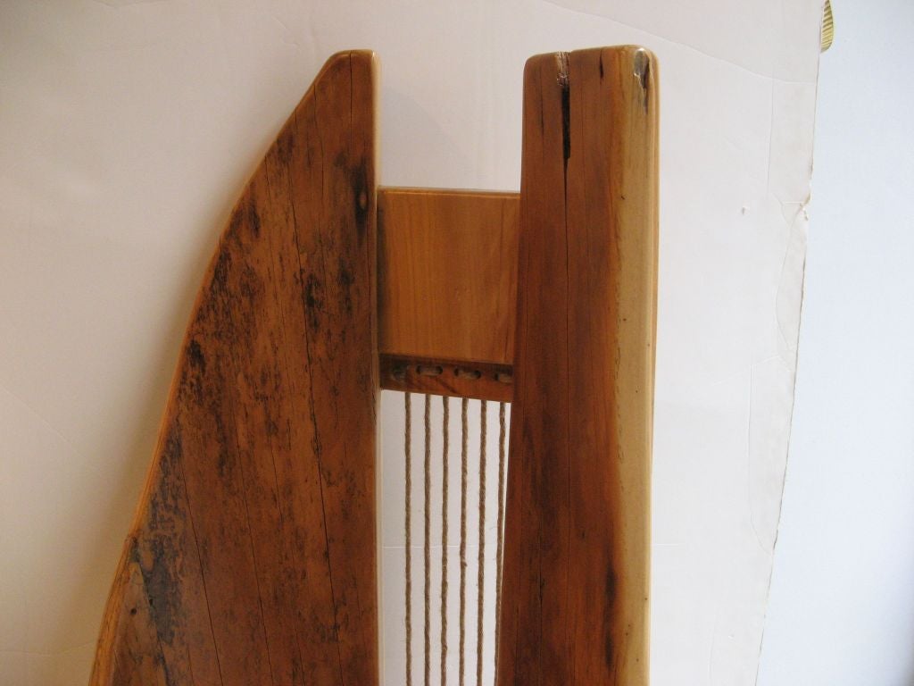 Contemporary Brazilian Organic Sculptural Chair Carved from Pequi Tree, circa 2000