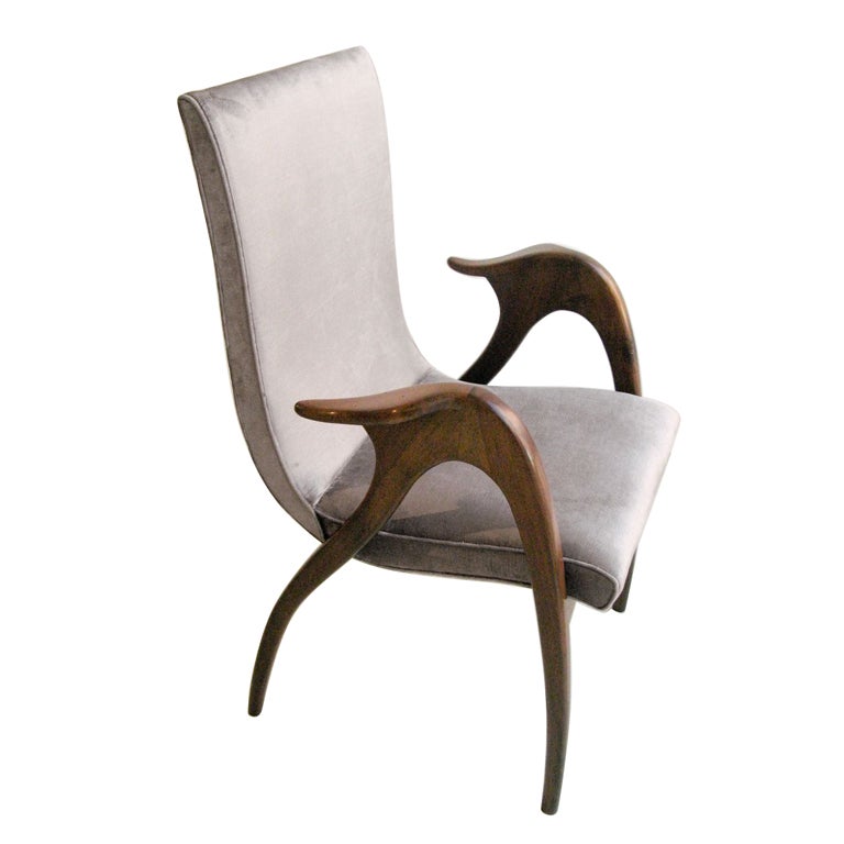 Sculptural armchair by Malatesta & Masson