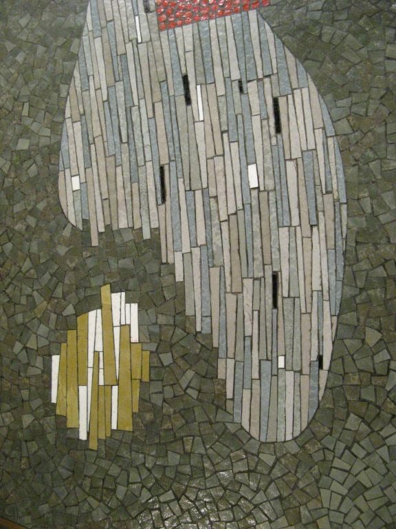 Italian mid century mosaic tile coffee table 1