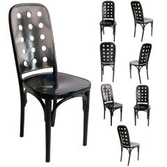 Set of 8 Josef Hoffmann dining chairs