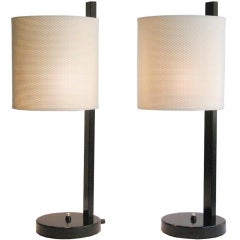 Pair of Swiss Table Lamps by Bietenholz