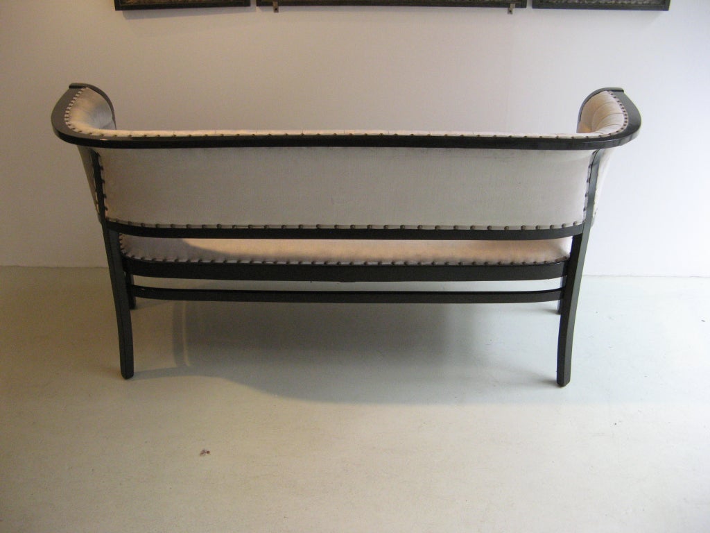 Austrian Elegant pair of Vienna Secession settees by Marcel Kammerer