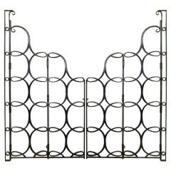 Spectacular pair of gates by Raymond Subes Spectacular pair of gates by Raymond Subes