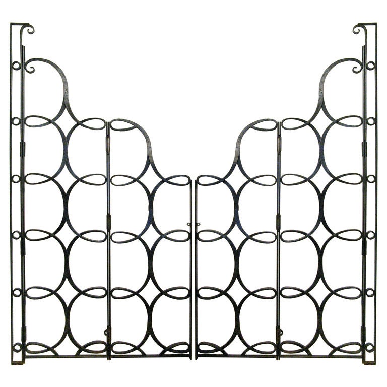 Spectacular pair of gates by Raymond Subes