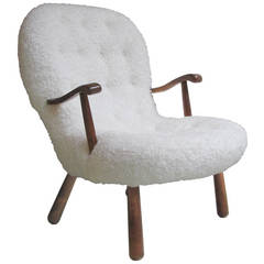 Scandinavian modern armchair by Philip Arctander