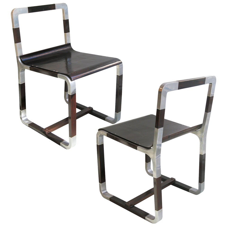 2 Important Side Chairs by Guiseppe Pagano