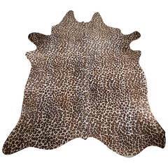 20th Century "Faux Cheetah" Stenciled Rug