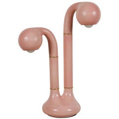 "2 Globe" Ceramic Table Lamp by Entler 10