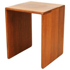 Solid Dovetailed Walnut Side Table by Gerald McCabe
