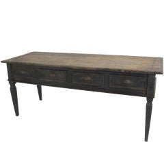 18th Century French Chestnut Console Table