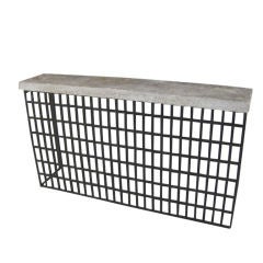 18th Century Iron Grid Console