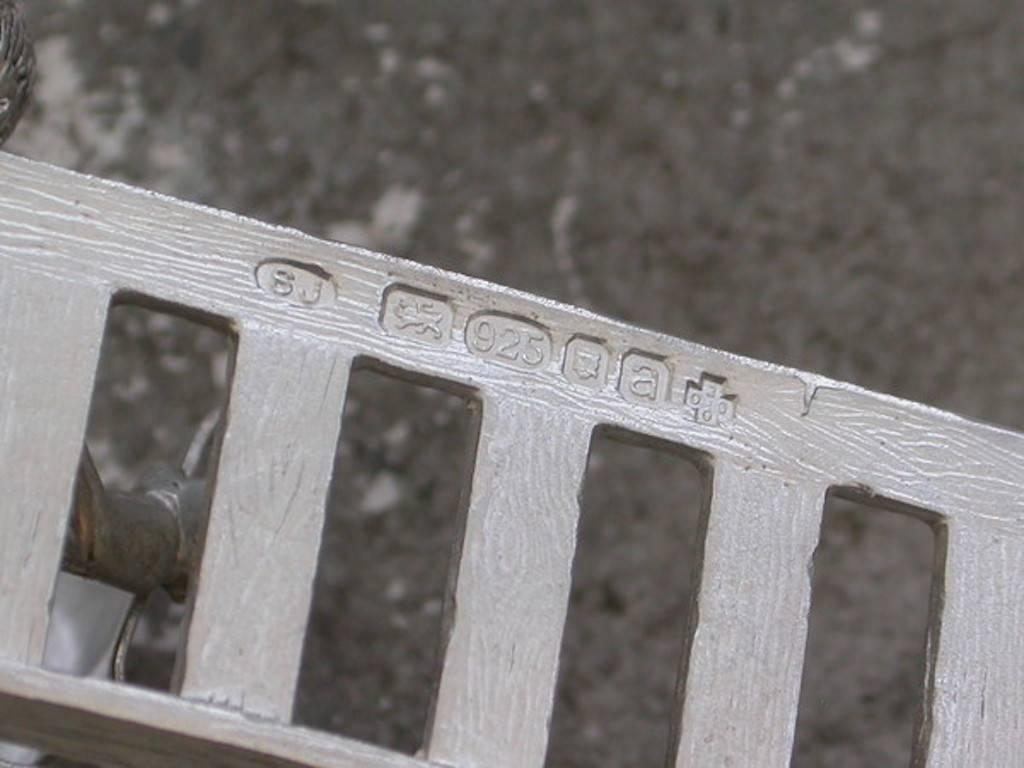 Contemporary Modern Silver Model Gentleman Sitting on a Bench 