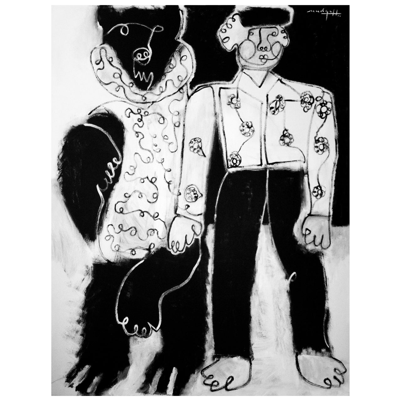 Boy & Bear, Acrylic on Canvas by Christopher Mudgett, 2013