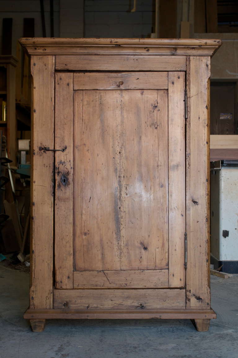 Antique Swedish Cupboard In Distressed Condition For Sale In Los Angeles, CA