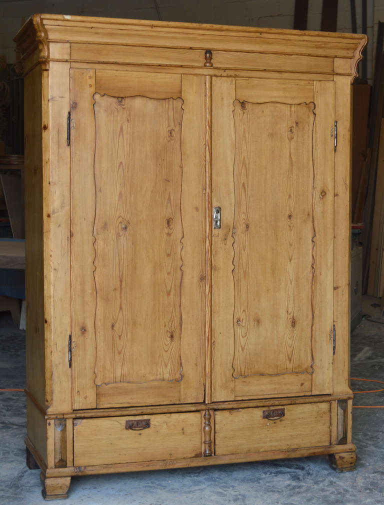 Very well built armoire with lots of charm. Interior shelving is set up to house a large TV and home entertainment components. We can customize interior for all needs.