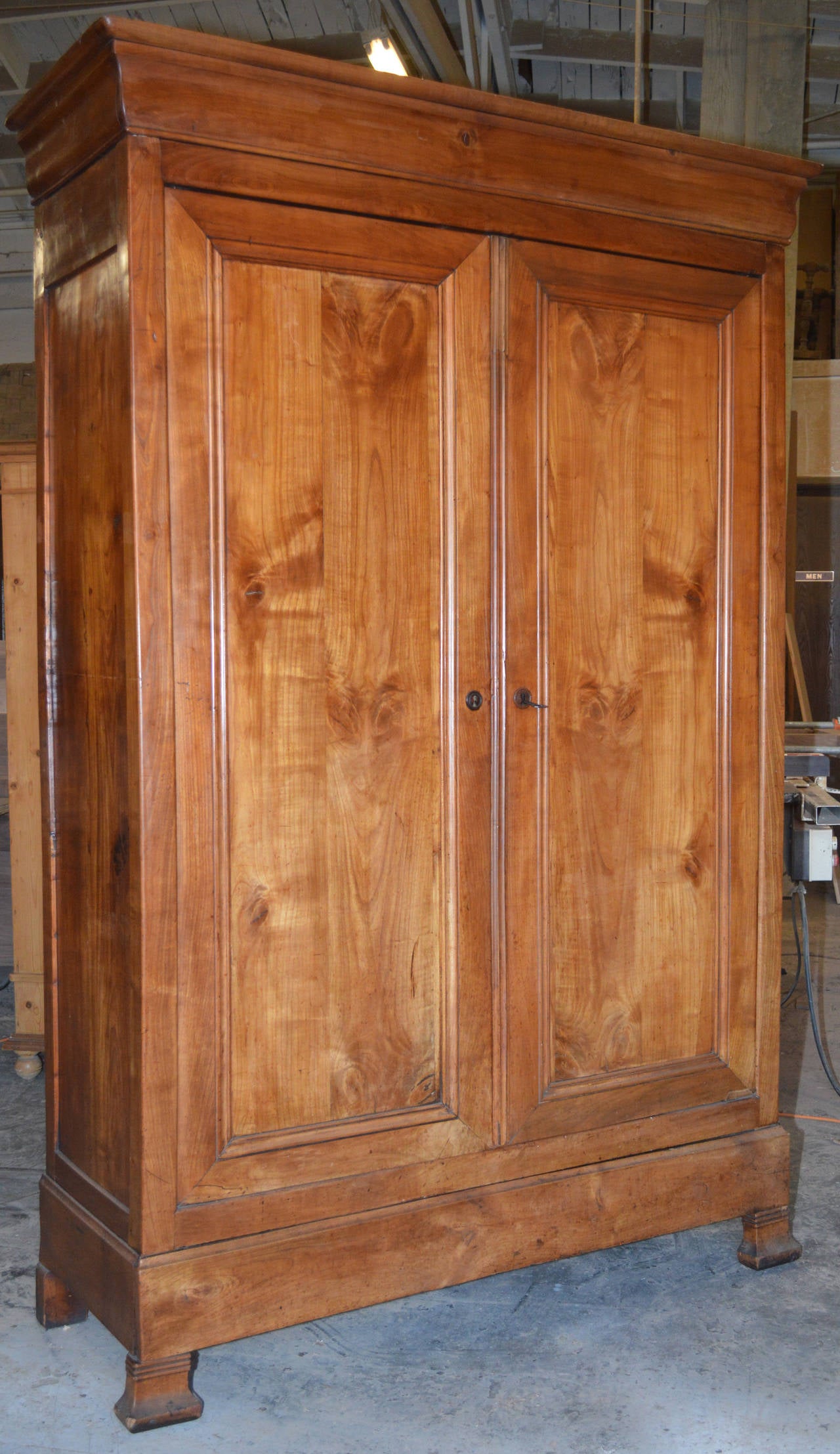 Great Louis Philippe armoire in cherry.