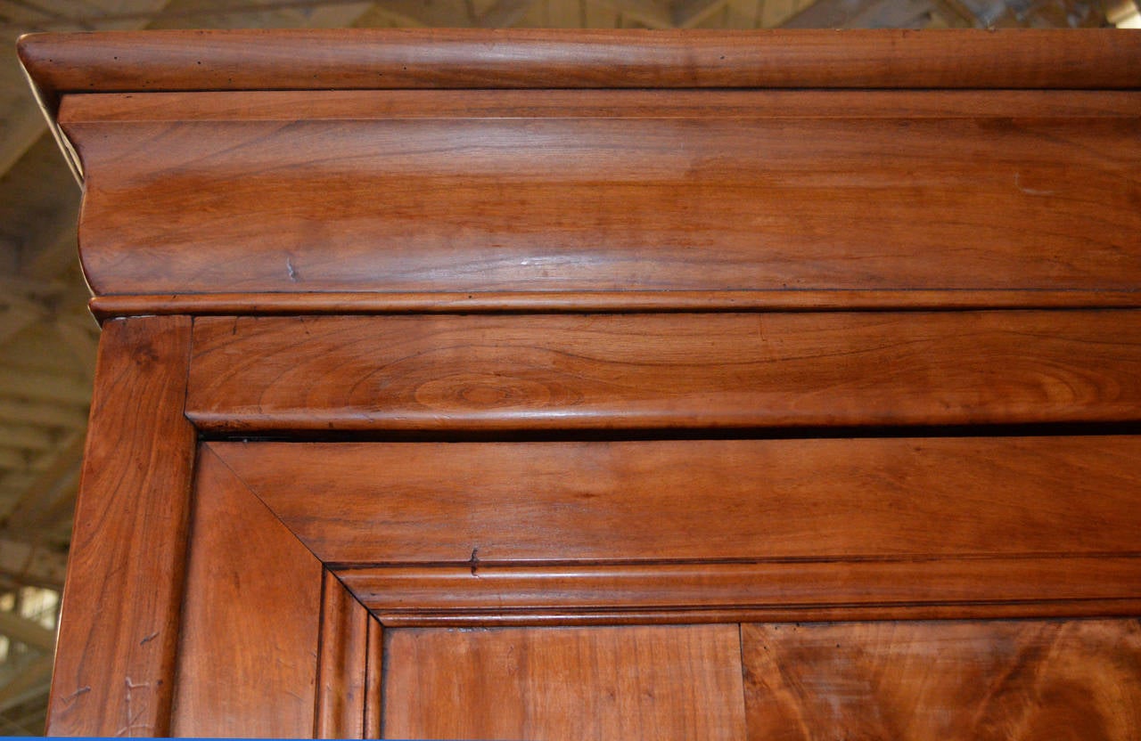 Louis Philippe Armoire in Cherry In Excellent Condition In Los Angeles, CA