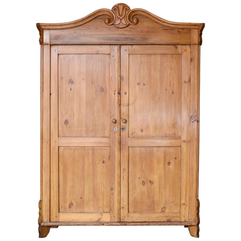 Wide and Shallow Antique, Baltic Armoire