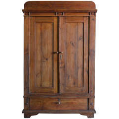 Art Nouveau Armoire with Spacious Drawer