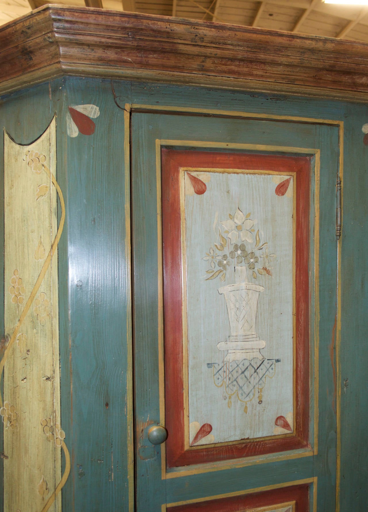 painted corner cabinets