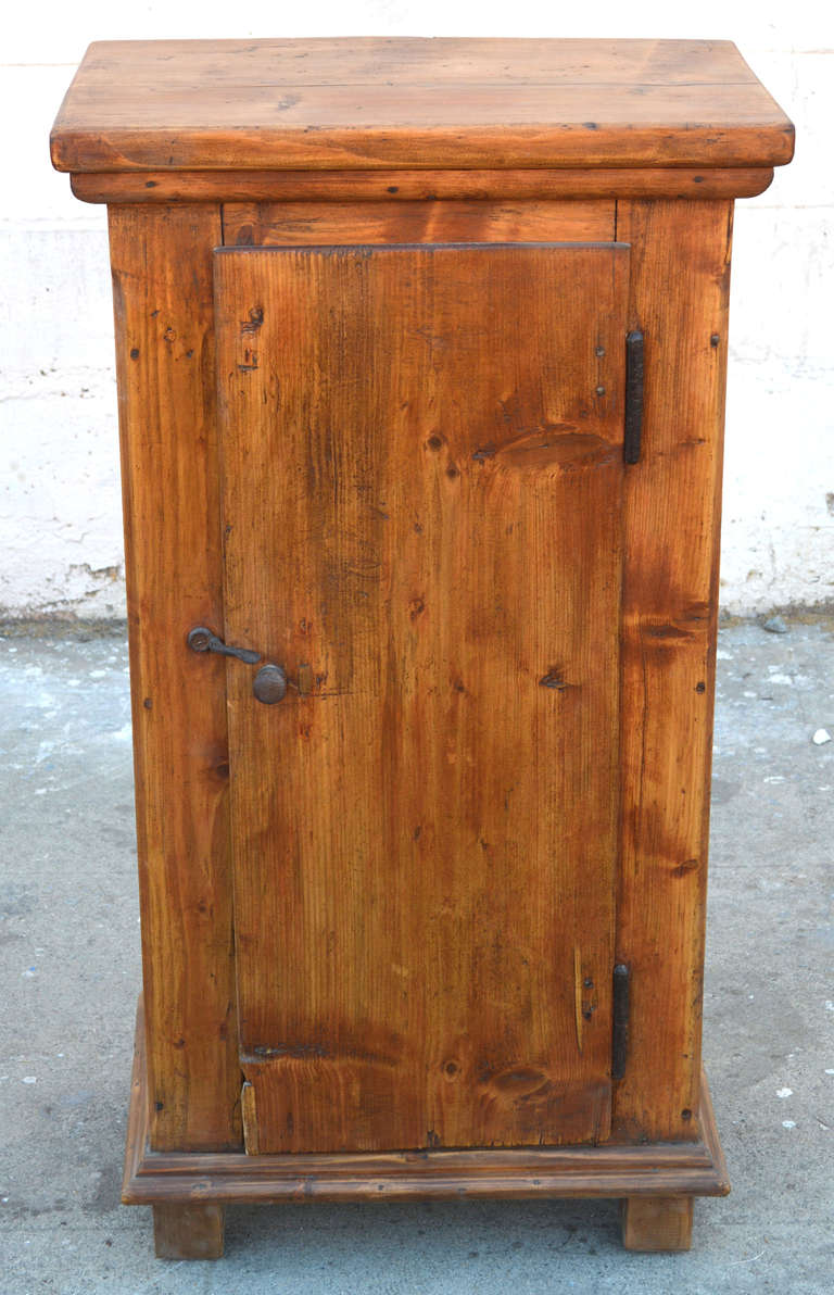 Lithuanian Small Skinny Cupboard, 19th Century Primitive