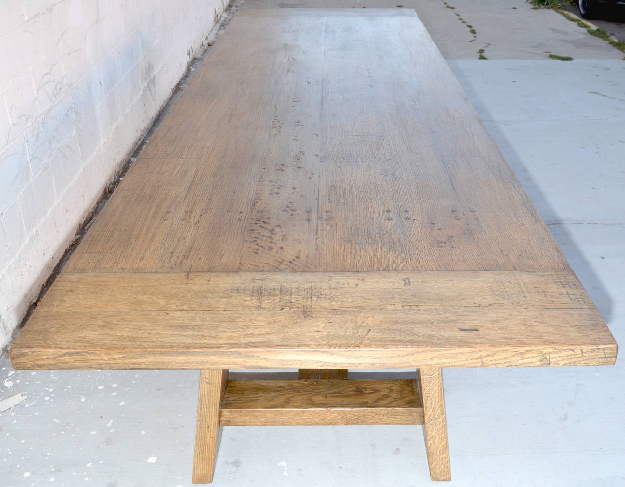 white oak outdoor table