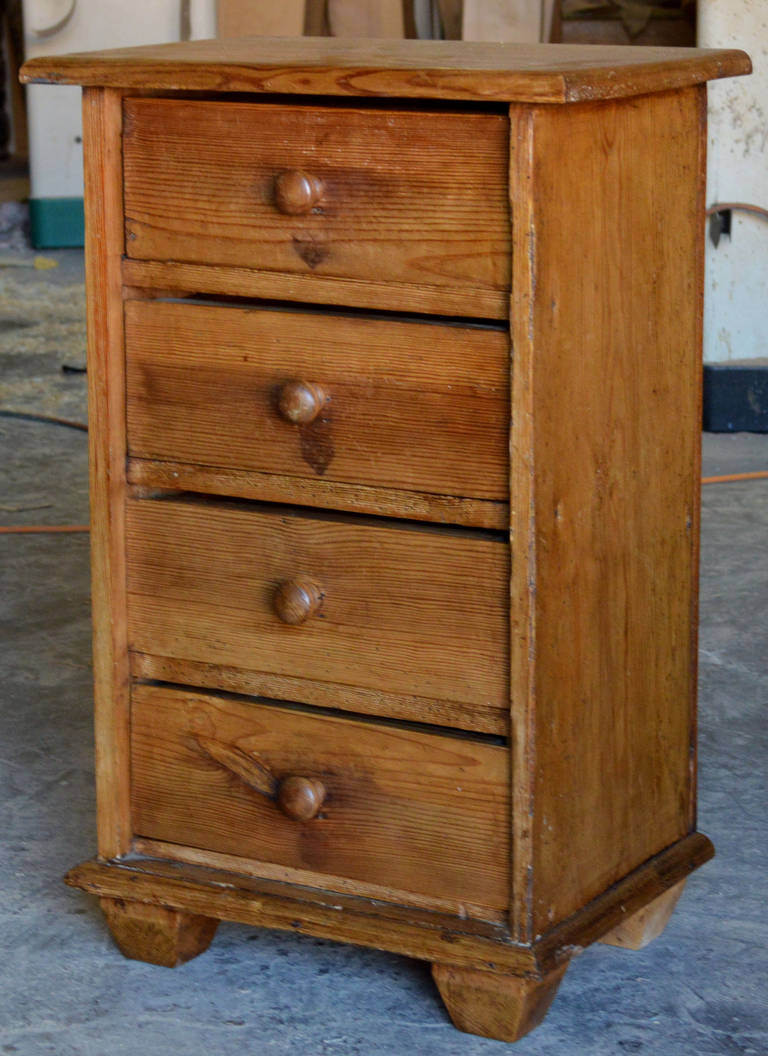 Swedish Small Antique Four-Drawer Chest